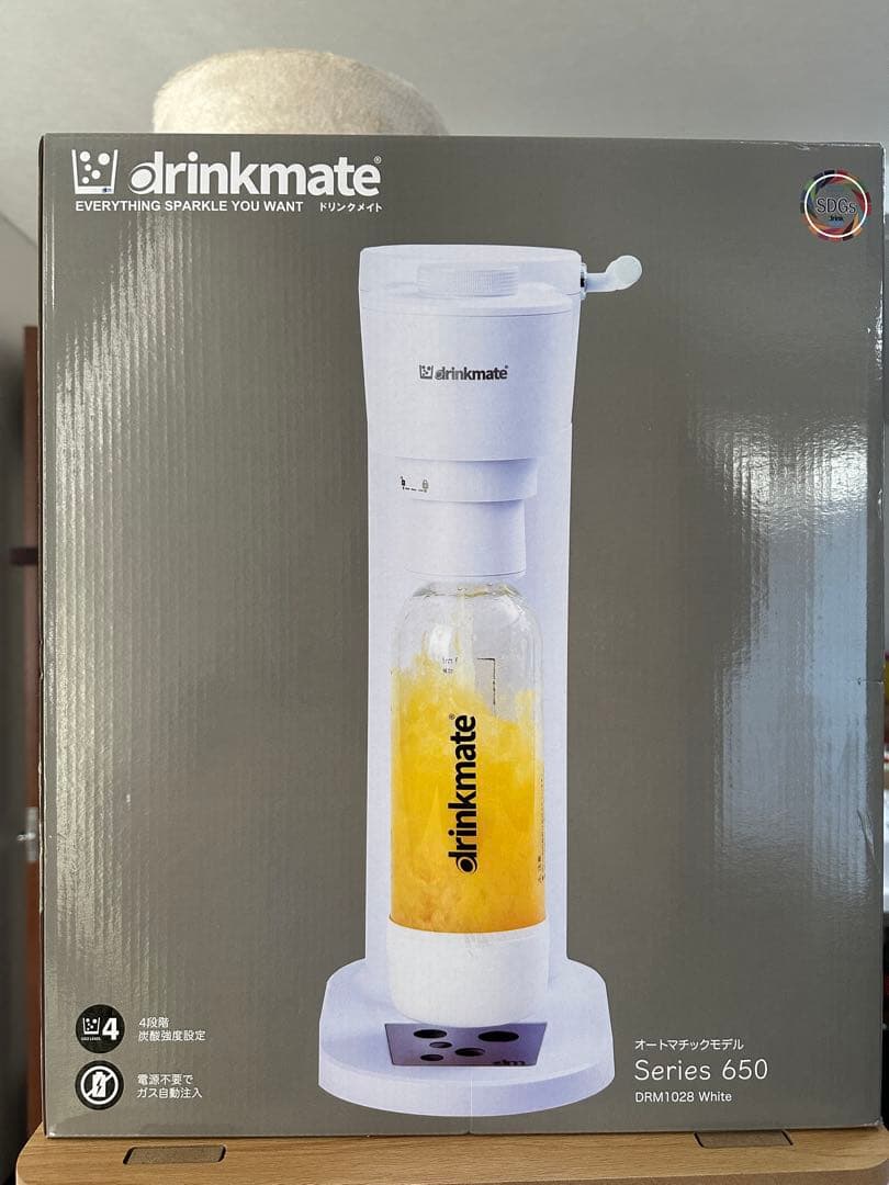 未使用品drinkmate Series 650 ホワイト 炭酸水メーカー