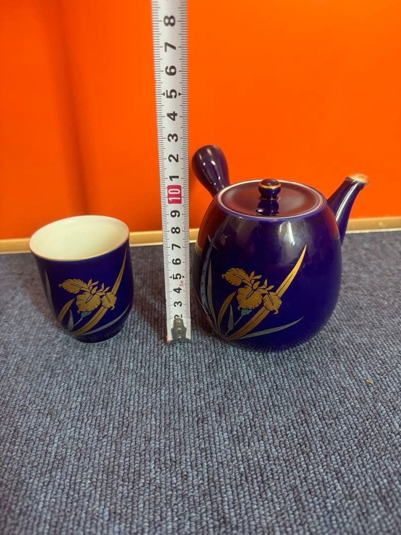 1971 深川製磁　金彩　茶器セット　急須1客　湯呑5客