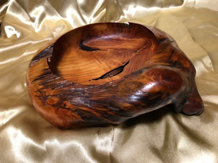 肥松木工品　盆、菓子器、装飾品、他