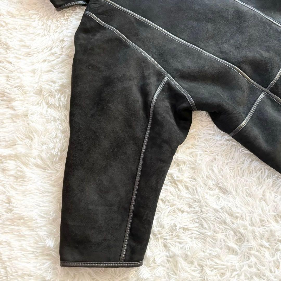 Sawyer of Napa USA製 フード付きスエードムートンコート メンズ