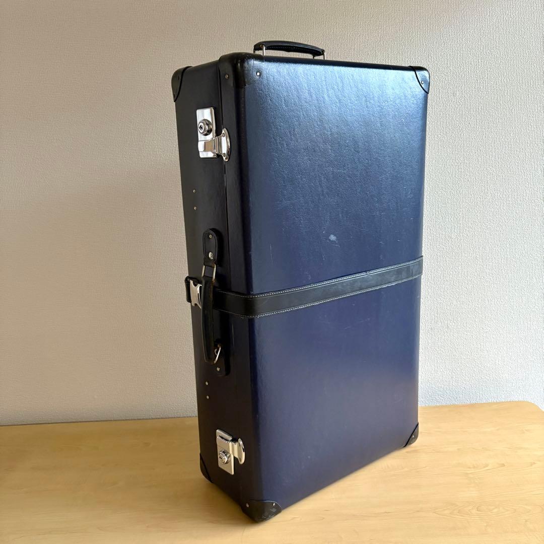 【純正ベルト付】グローブトロッター オリジナル ラージスーツケース ネイビー