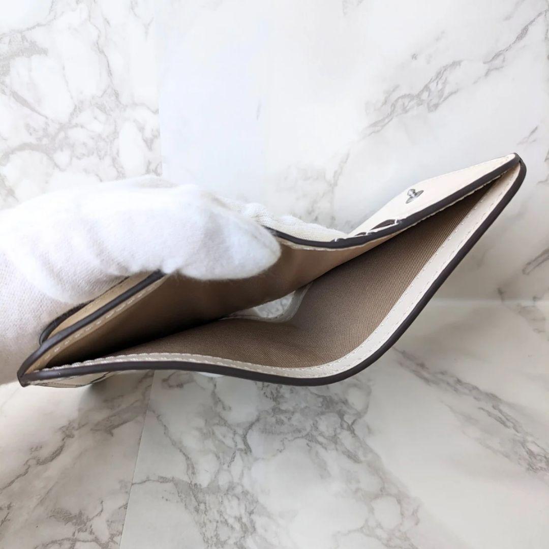 【新品】 トリーバーチ 二つ折り 財布 モノグラム ホワイト