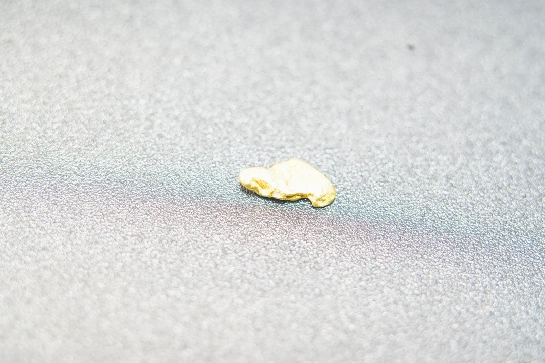 砂金　0.739g　自然金　アラスカユーコン産　ゴールドナゲット　砂金鑑別書付き