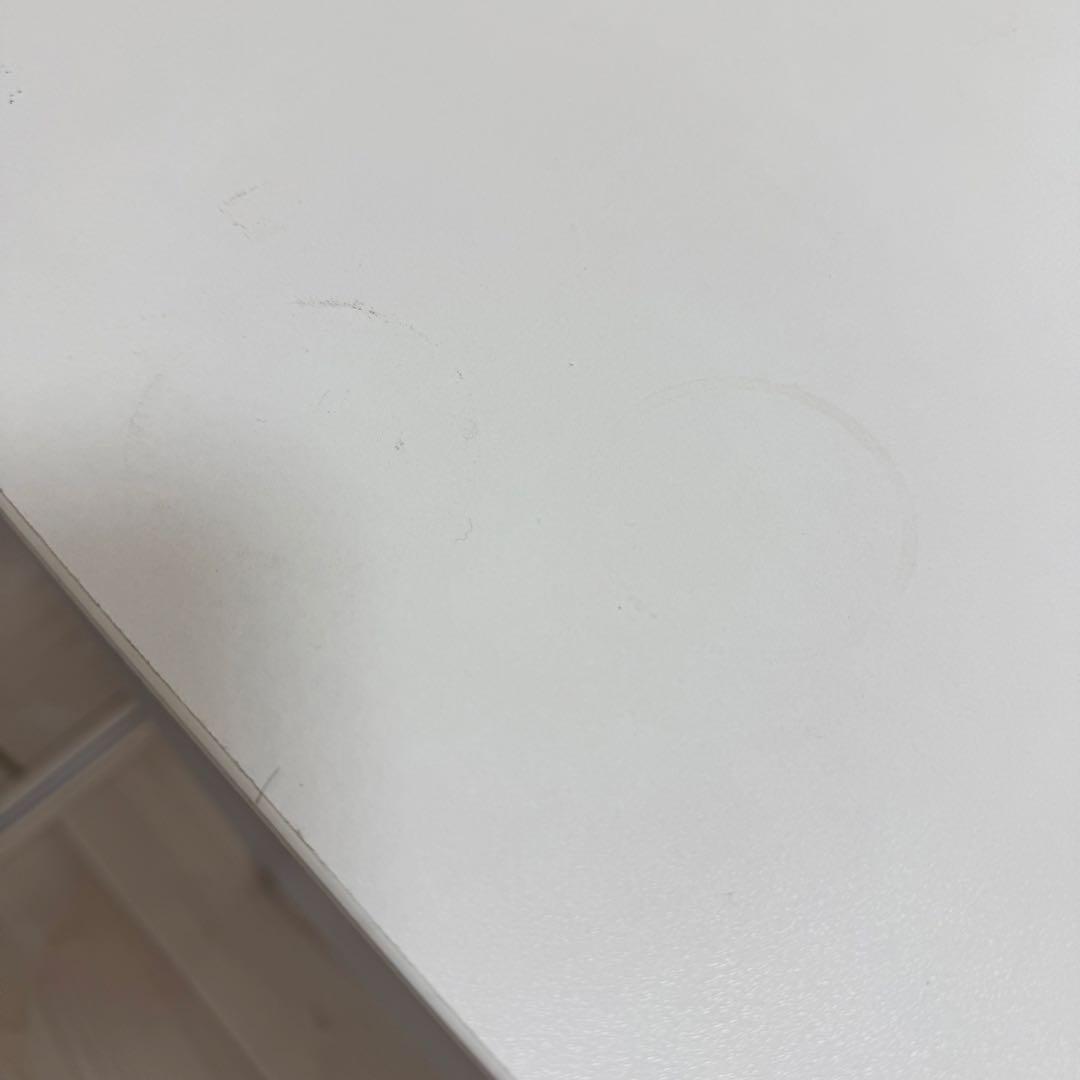 サンワダイレクト シンプルワークデスク 幅140cm×奥60cm ホワイト