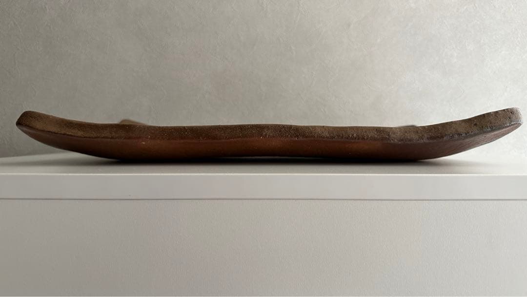 脇本博之 備前 牡丹餅 緋襷 皿