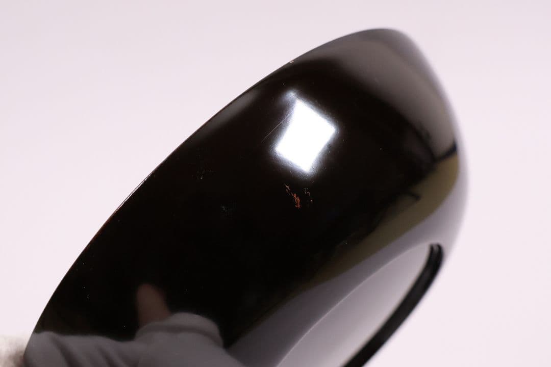 【CM233】古い木皿 五客 梅 金蒔絵 黒塗 小皿 菓子皿 木製漆器 大正昭和