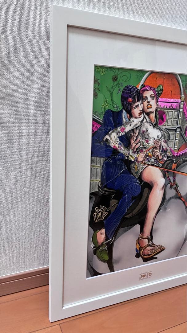 ジョジョの奇妙な冒険　徐倫＆ブチャラティ 複製原画　荒木飛呂彦