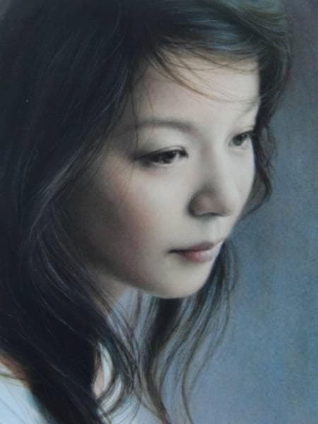 塩谷　亮、雫、希少画集画、高級新品額・額装付、版上落款入り