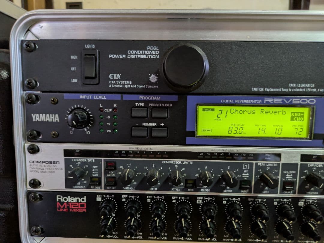 ラック　エフェクター　REV500 、MDX2000、ETA、M-120、SKB