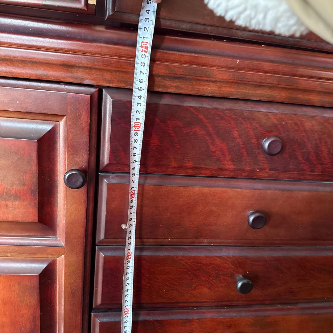 木製ガラス扉付きキャビネット＊アンティーク