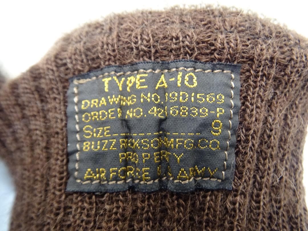 タ*1様 美品★バズリクソンズA-10グローブSIZE9茶