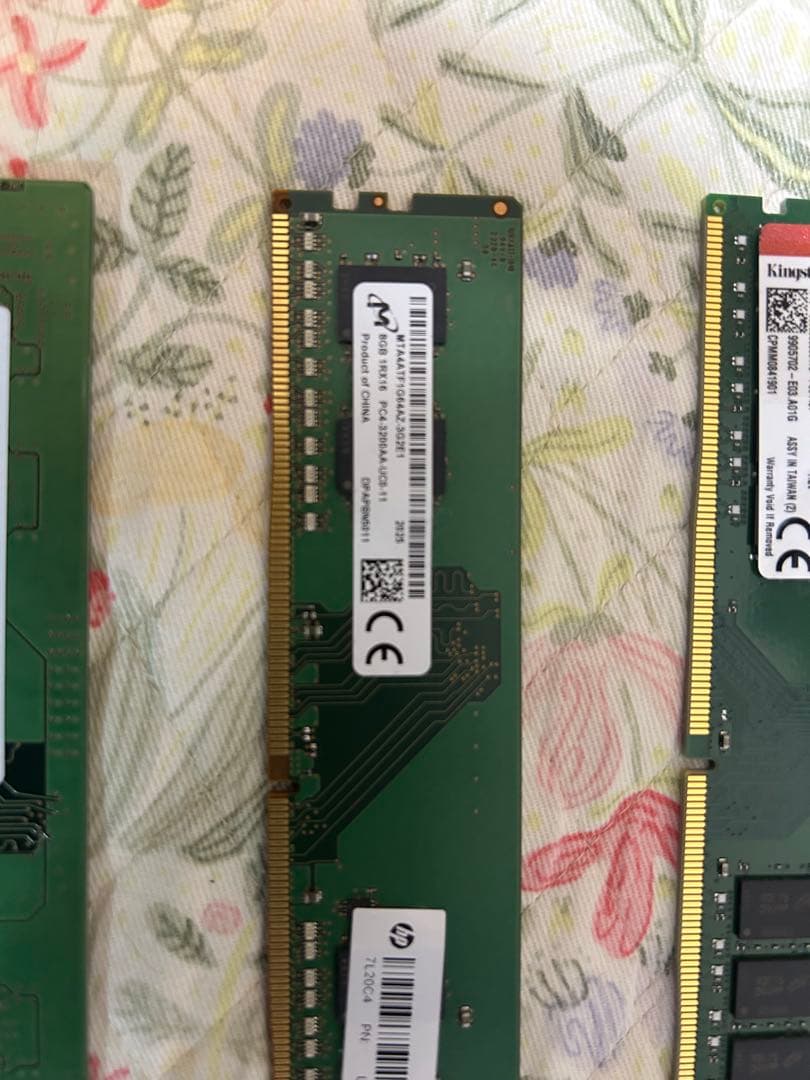 メモリモジュール8個セット (ジャンク)