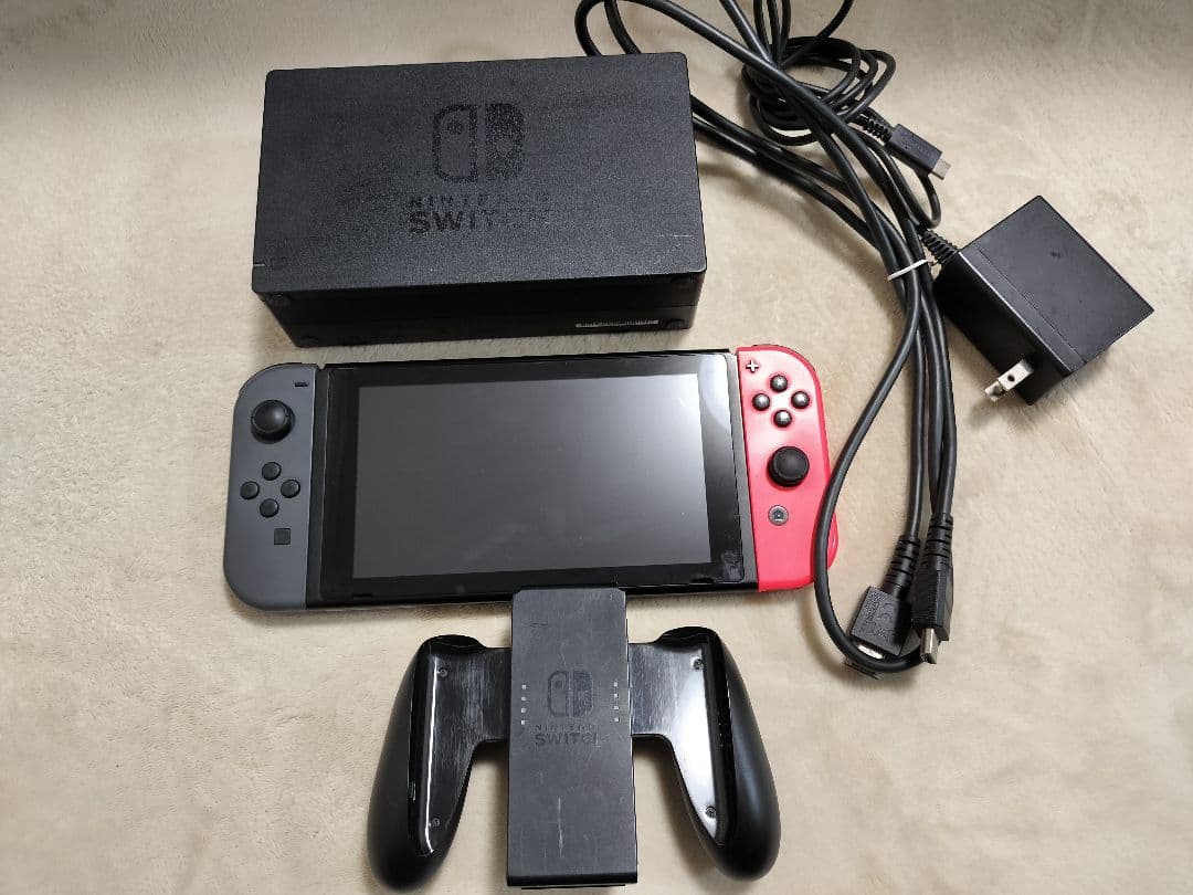 Nintendo Switch 本体 グレー/レッド ドック付き