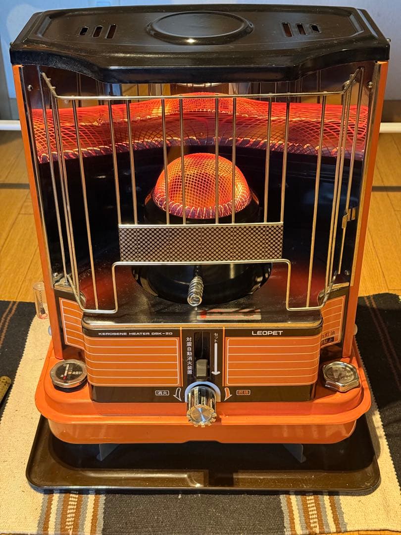 分解整備清掃済 76年製 トヨクニ LEOPET 昭和レトロ 石油ストーブ