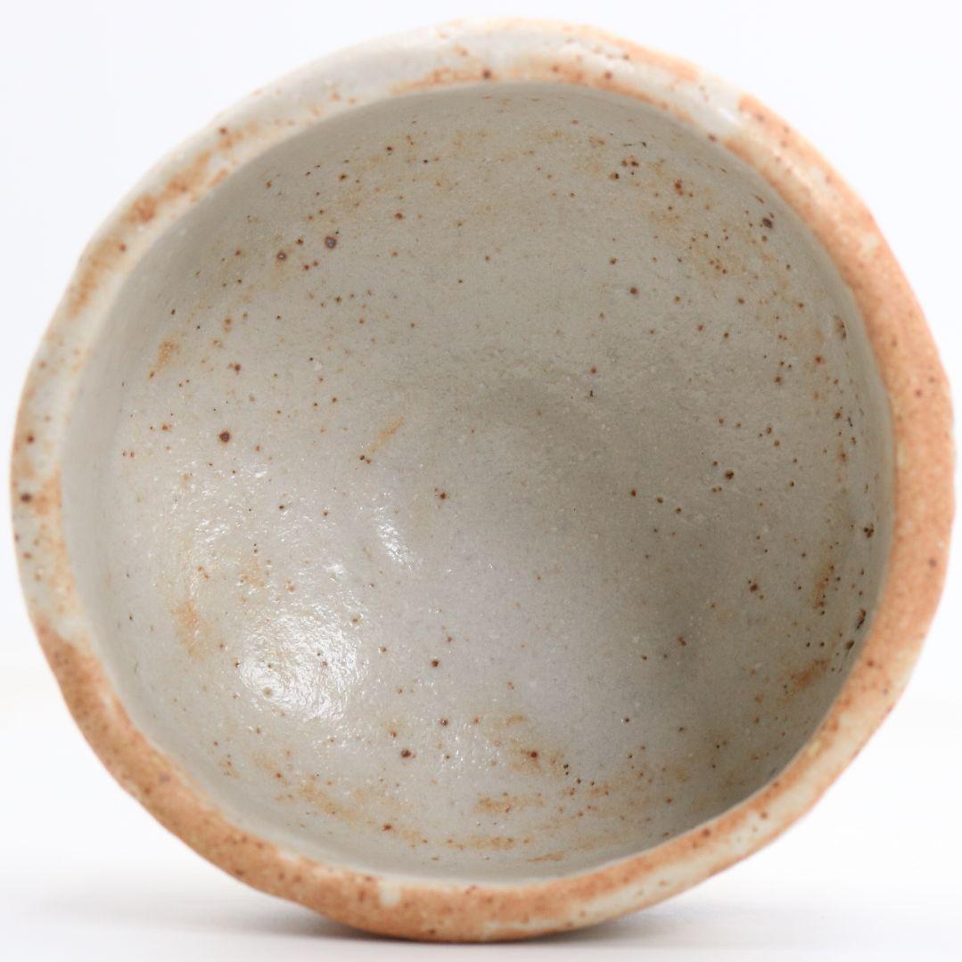 人間国宝 荒川豊蔵作 志野茶碗 共箱　M964