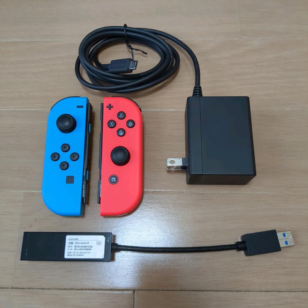 Nintendo Switch 本体　+　有線LANアダプター