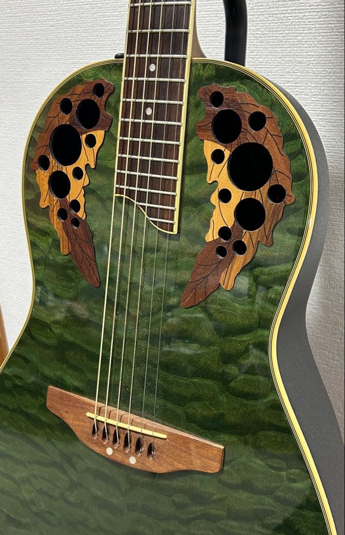 Ovation アコースティックギター グリーン
