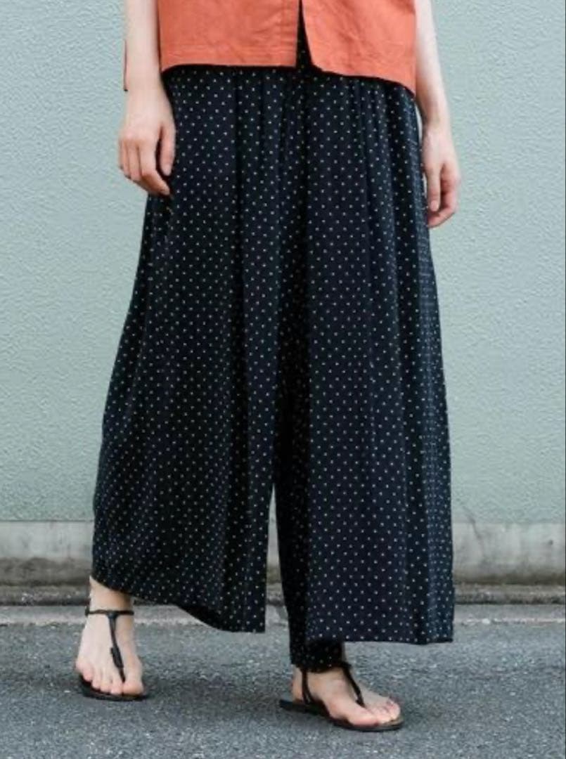 かぐれ　キュプラレーヨンドットパンツ