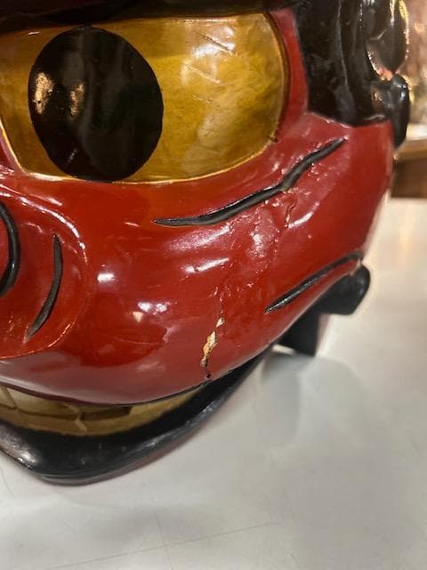 獅子頭　獅子舞　雄・雌　縁起物　実物木彫