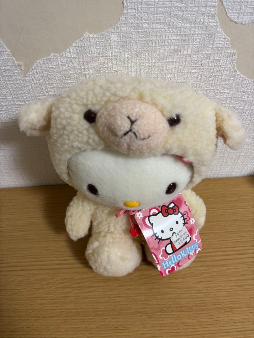 サンリオ　ハローキティ　変身　ぬいぐるみ　ひつじ　Mサイズ　2002 #12
