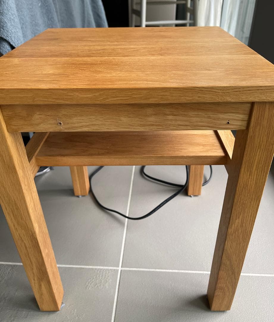 無印良品　オーク材　サイドテーブル ナチュラル　MUJI