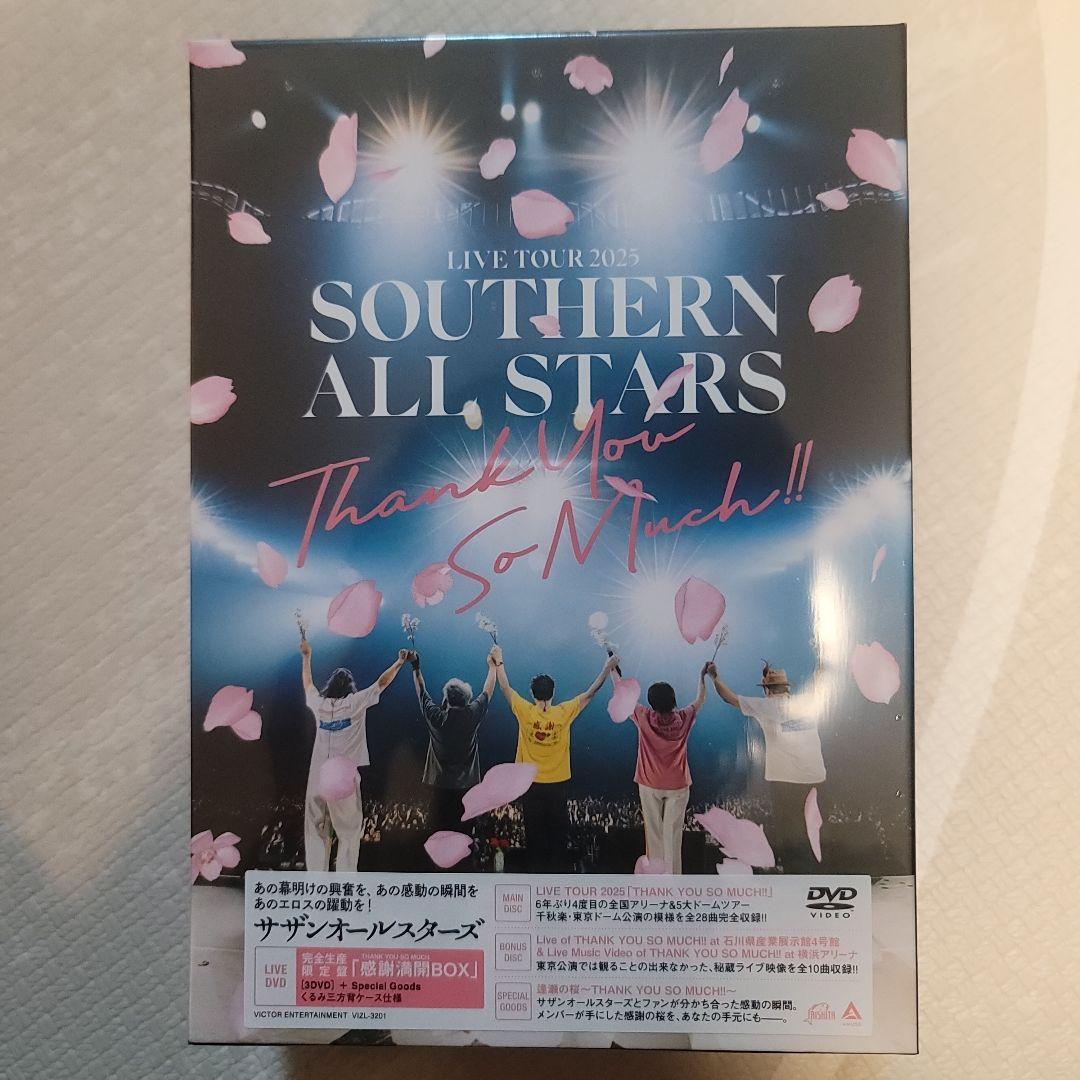 新品生産限定感謝満開BOX　サザンオールスターズ LIVE TOUR 2025