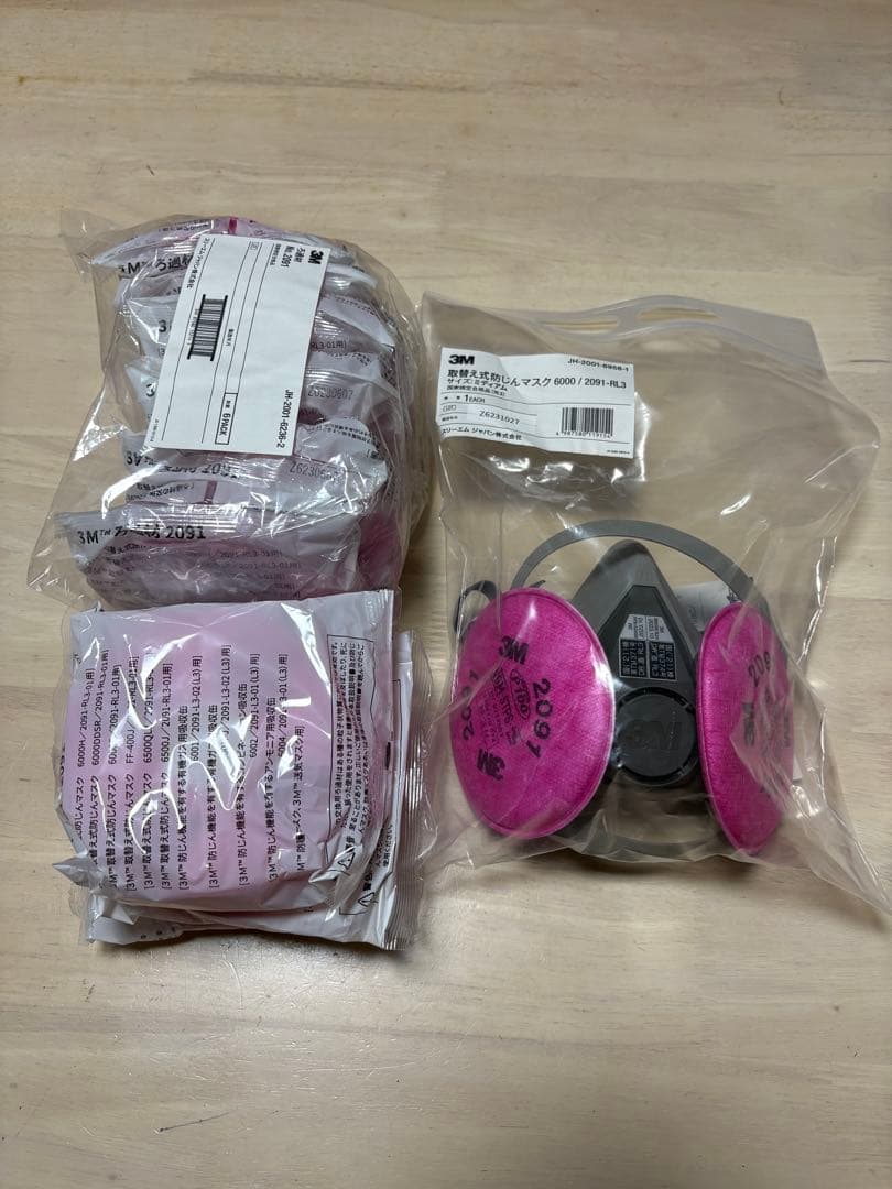 マスク　3M 防塵マスク 6000 / 2091-RL フィルター