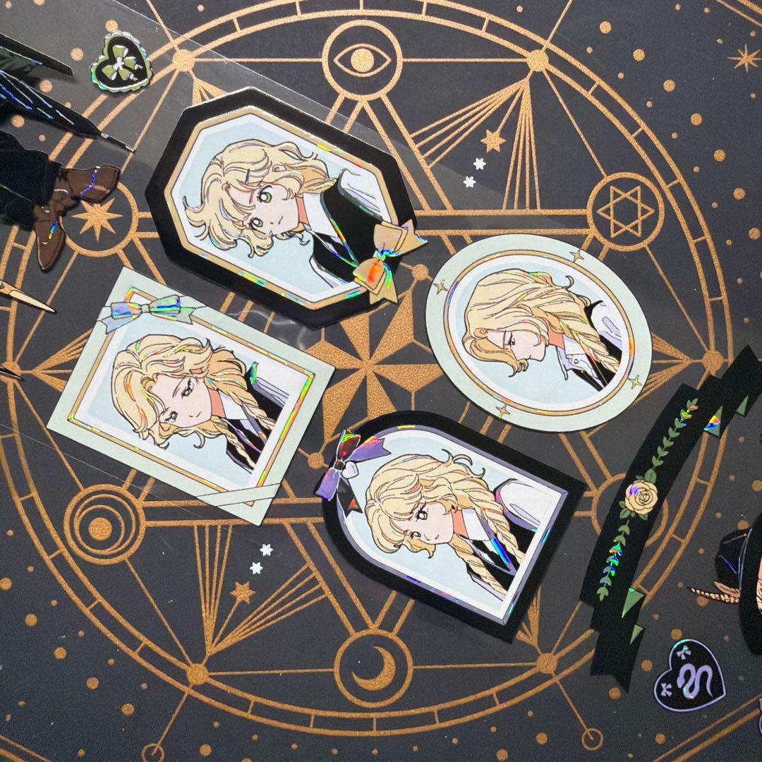 【8953】海外　マステ　中古巻　貝殻光マスキングテープ　人物系