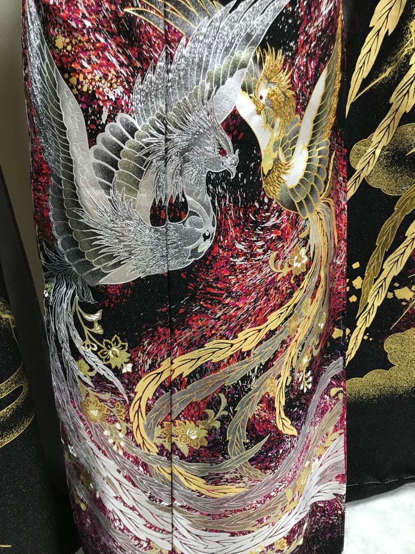 振袖単品　関芳　鳳凰　未仕立て品