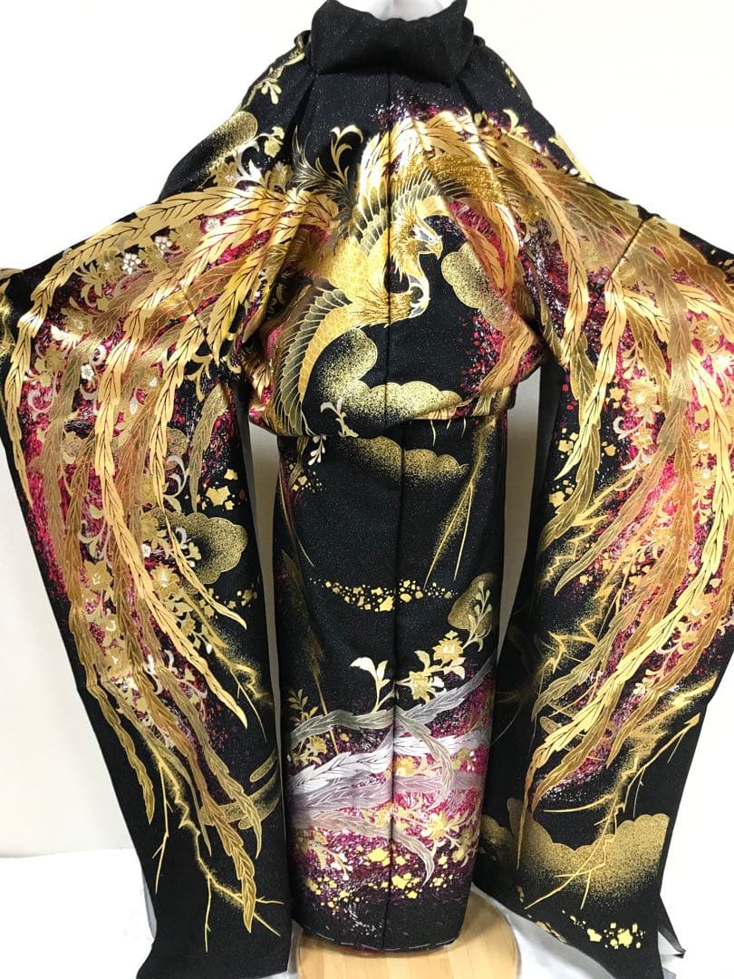 振袖単品　関芳　鳳凰　未仕立て品