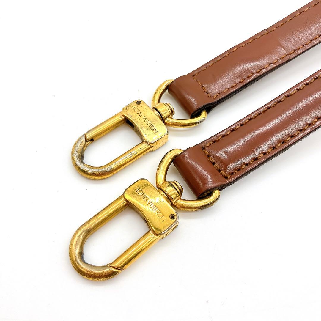 LOUIS VUITTON ショルダーストラップ　レザー　ブラウン