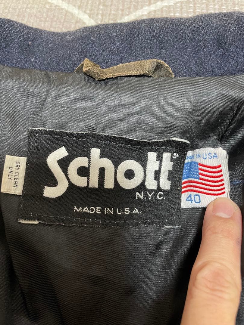 USA製SCHOTT シングルジャケット　ウール