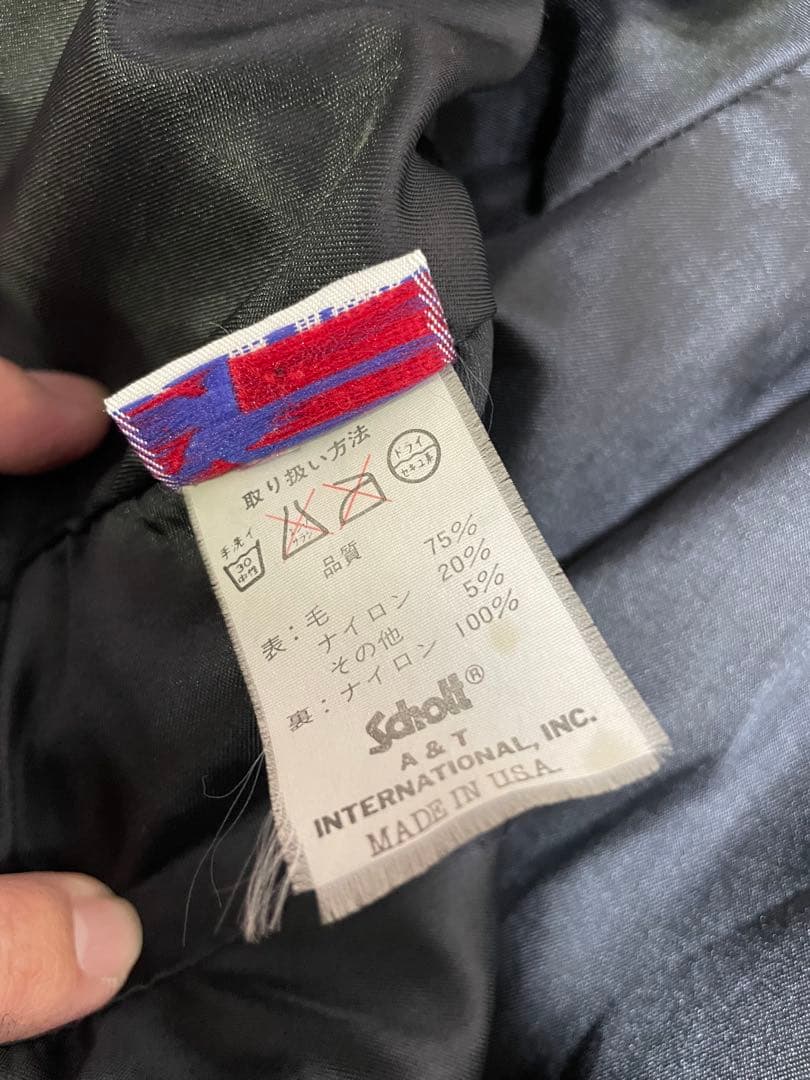 USA製SCHOTT シングルジャケット　ウール