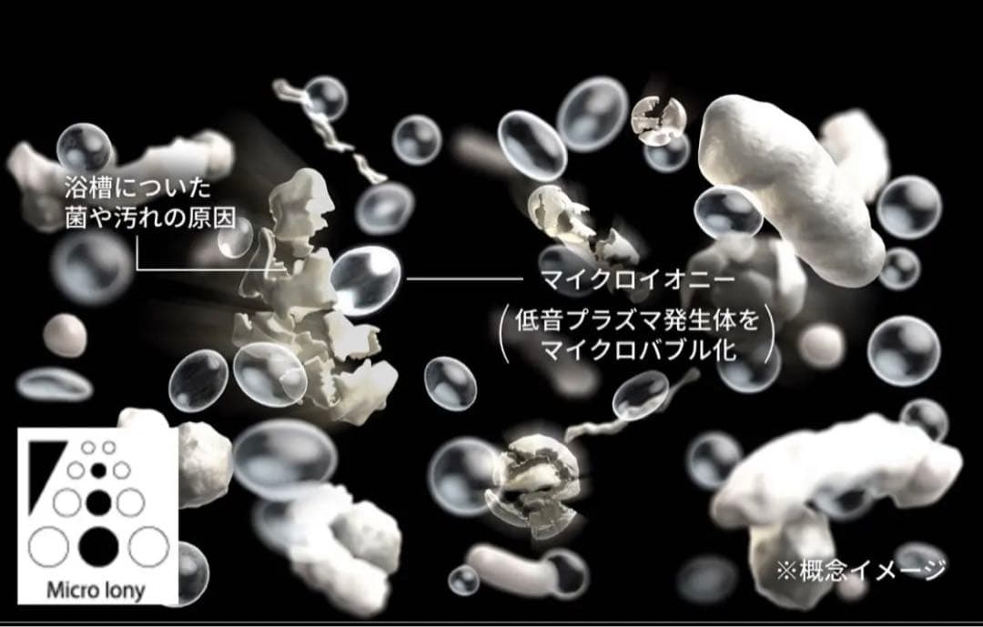 マイクロバブル入浴装置 マイクロバブルトルネード ミラブル