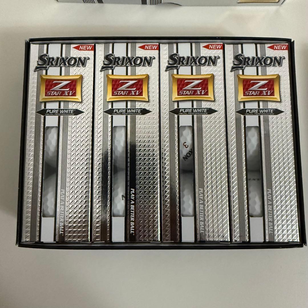 Srixon Z STAR XV ホワイト 3ダースプラス6球
