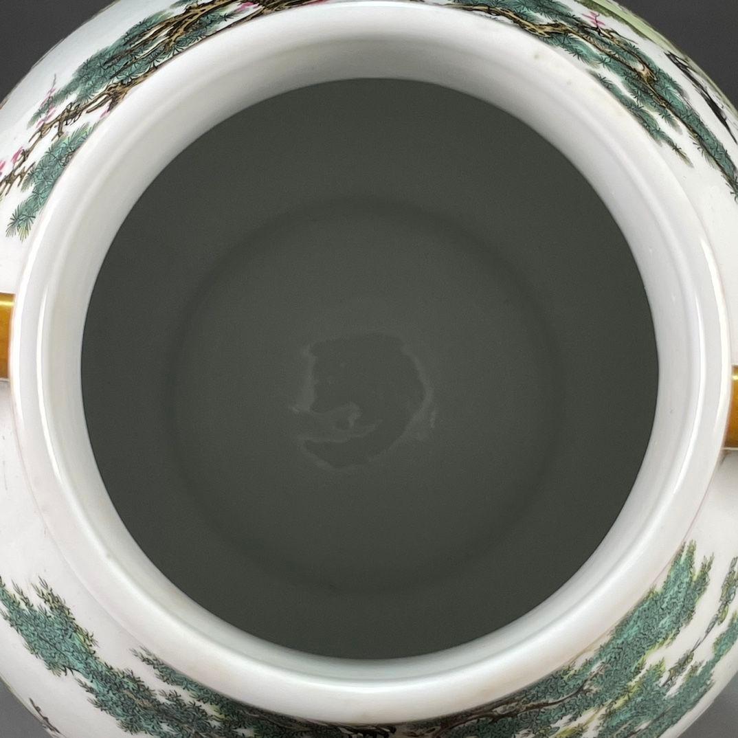 清乾隆粉彩蒔金百鹿図尊瓶  景徳鎮 陶磁器 装飾品 工芸品 美術品 置物