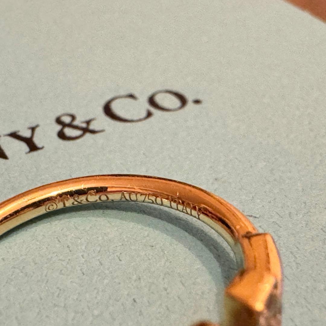 Tiffany & Co. ダイヤモンドワイヤーリング　ティファニーT