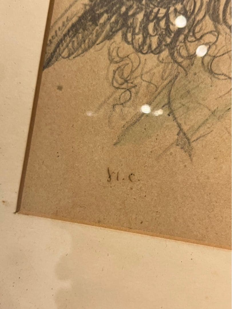 藤田嗣治　聖母子と天使たち　リトグラフ