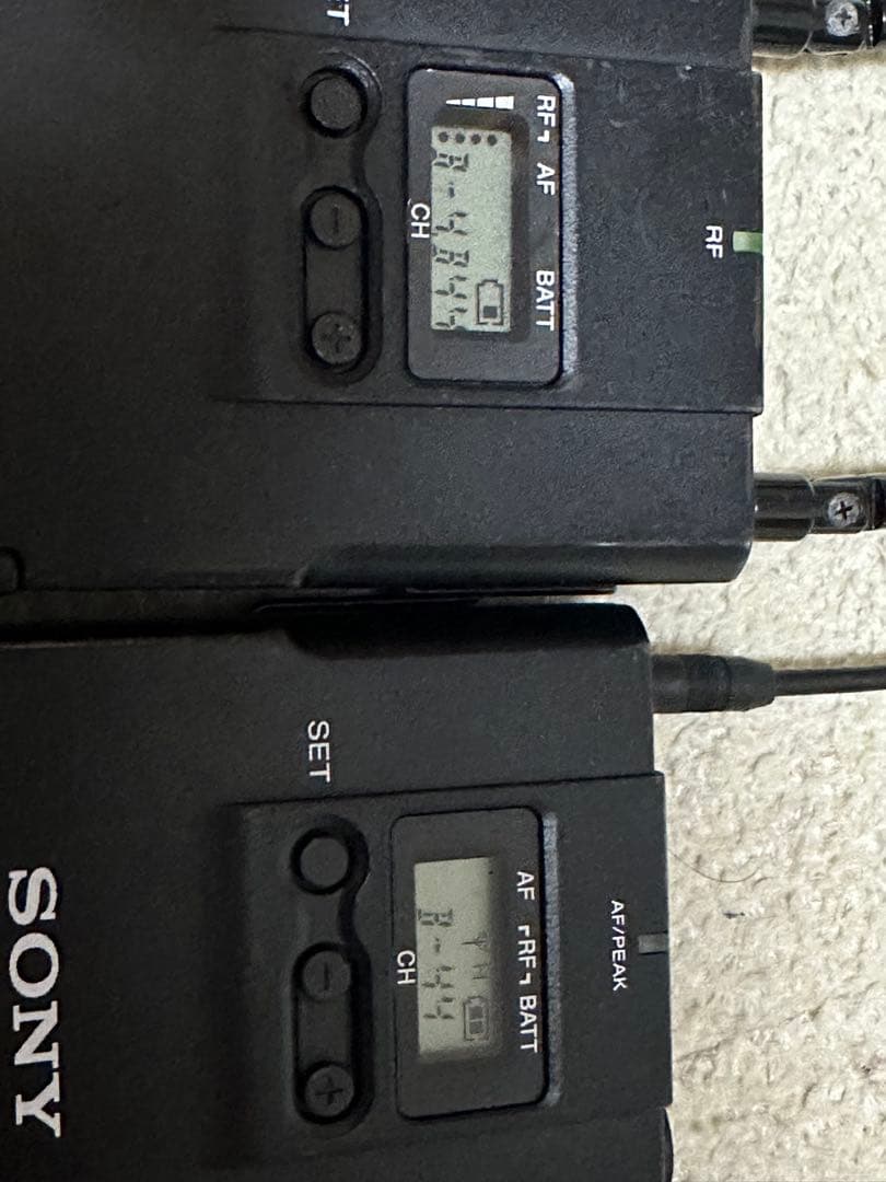 値下げーSONY URX-P2 UTX-B2 ワイヤレスマイクセット