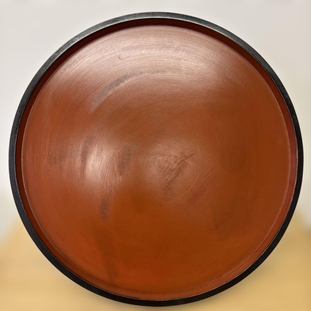 漆工房　大島　天然木　うるし塗　高脚卓盆 ⑤