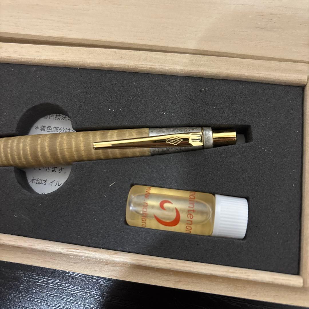 EDWIN 野原工芸 木製シャープペンシル　斑紋純銀色