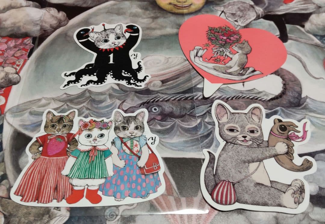 ヒグチユウコ展CIRCUS　トレーディングカード6枚など非売品11点とチラシ2種