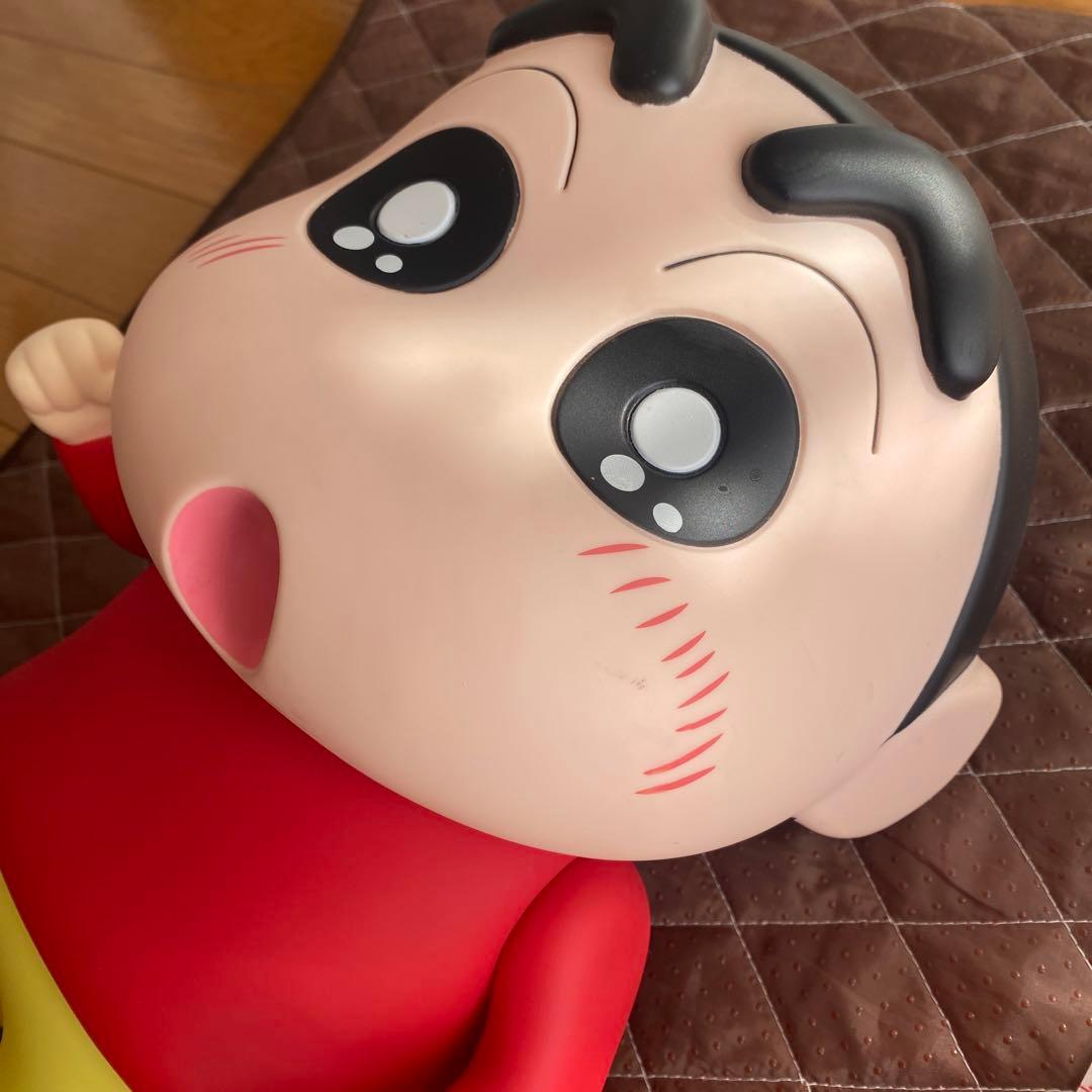 クレヨンしんちゃん　ビック フィギュア　シロ　ソフビ バンク　貯金箱