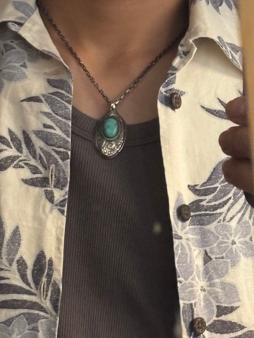 【希少】ターコイズ シルバーネックレス Ramón del Sol ナバホ族