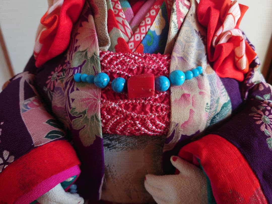 [即購入可能] 創作人形 ぶす姫 ブス人形 縮緬 ちりめん縮緬 台座 座布団付