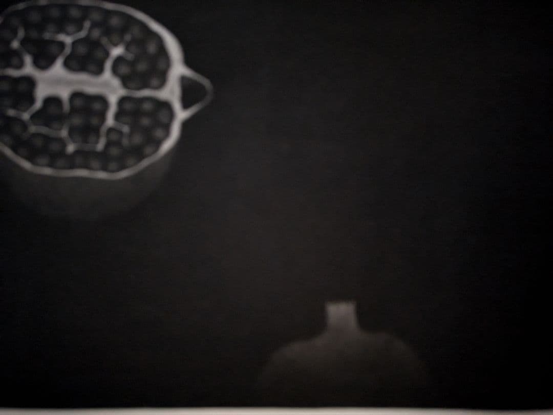 格安g浜口陽三の腐蝕銅版画　“黒”が織りなす静謐な銅版画「カット手榴弾 」美品