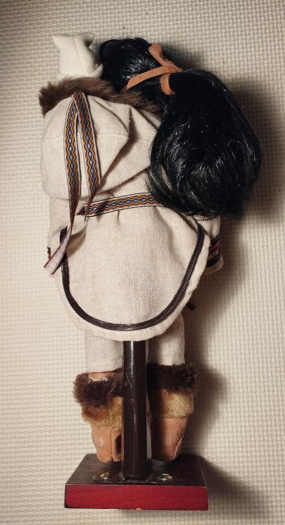 カナダ イヌイット人形 民族衣装 母子 アンティーク 3,000体限定生産