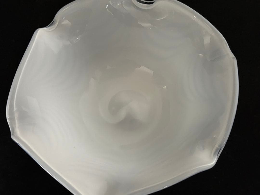 大きい氷コップ　和ガラス 大正ガラス　ウランガラス　 アンティーク 大正ロマン