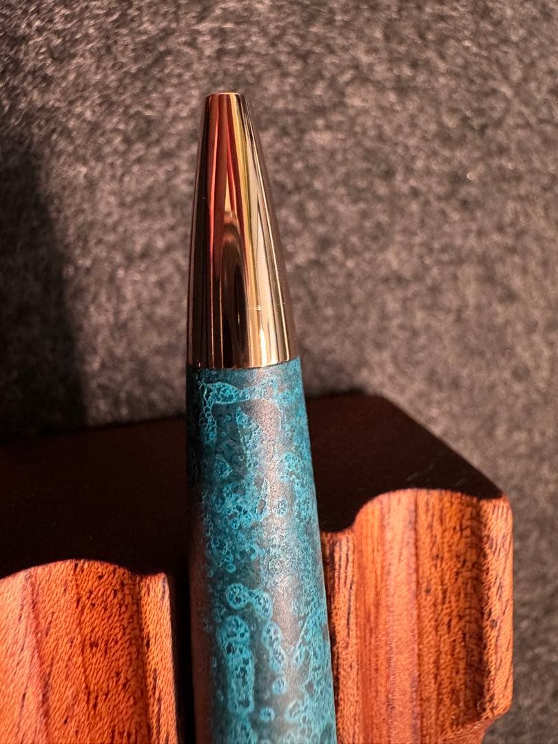 Romeo ロメオ No.3 ボールペン 斑紋ガス青銅色 アプリコットゴールド