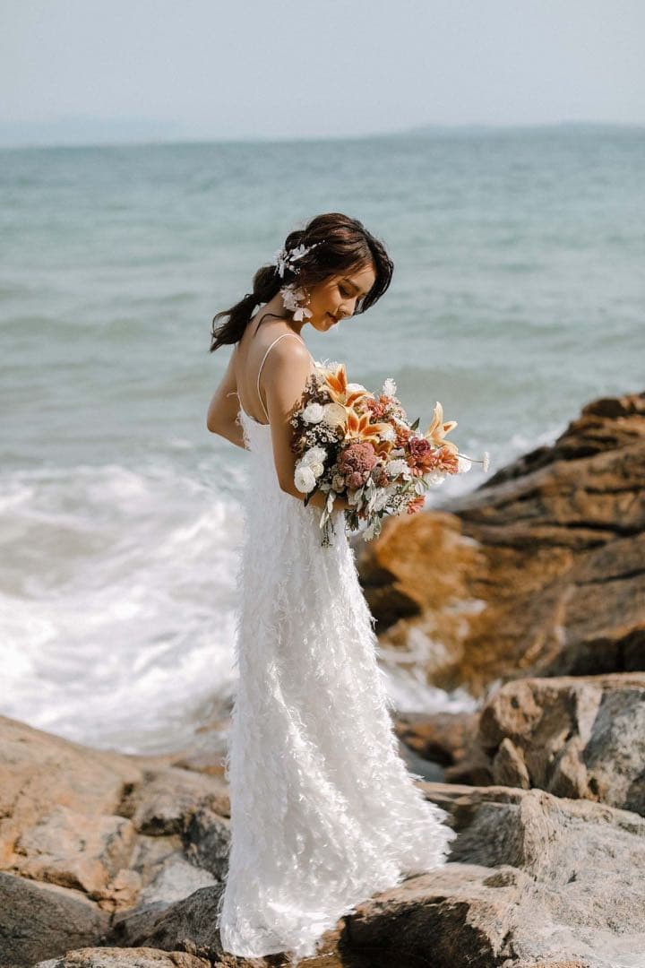 solala FURNA 前撮り後撮りフェザーモチーフ パーティー fw1923